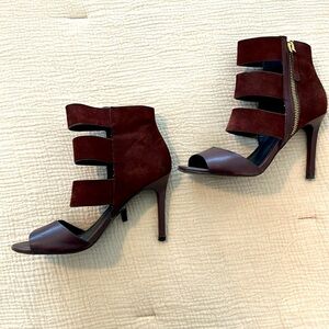 Burgundy heel